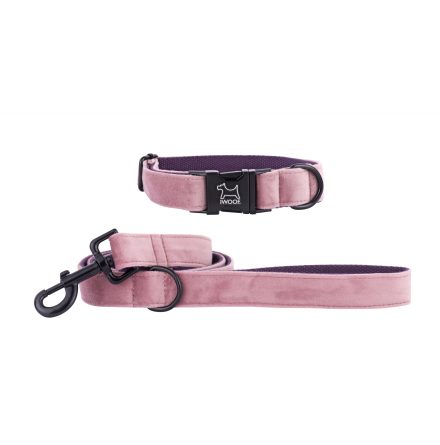 PINK PANTHER koppel &amp; halsband, Matt svart